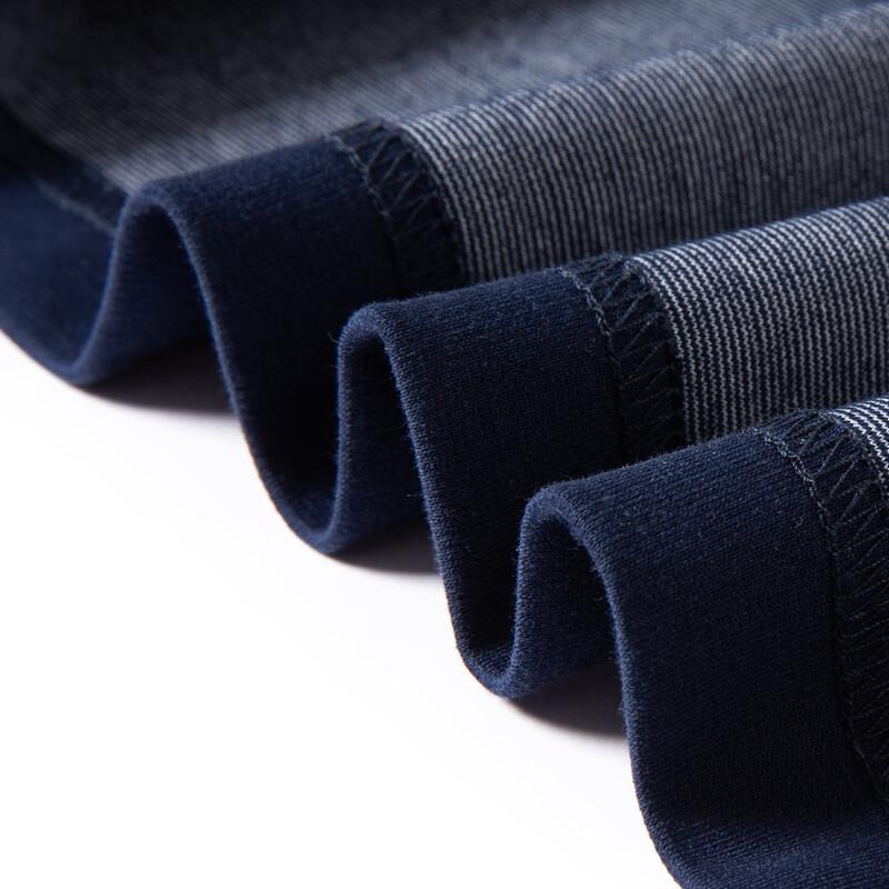 MONTAGUT Men's Cotton Soft Striped Long Sleeve Polo Shirt