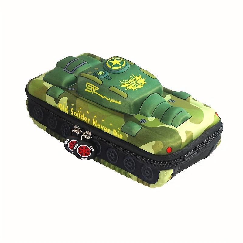 

1 шт. Креативный пенал на тему танка - Большая вместимость, многофункциональный пенал для детей начальной школы, персонализированный дизайн
