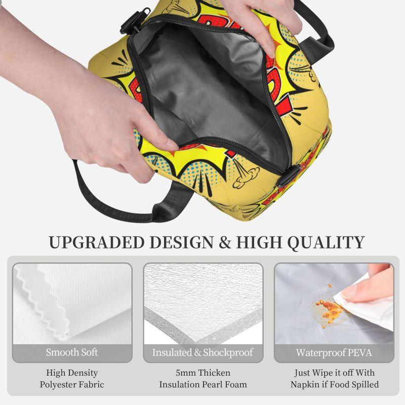 Custom Best Play Bingo Game for Bingo Players Insulated Lunch Bag Reusable Thermal Leakproof Bento Bags with Shoulder Strap