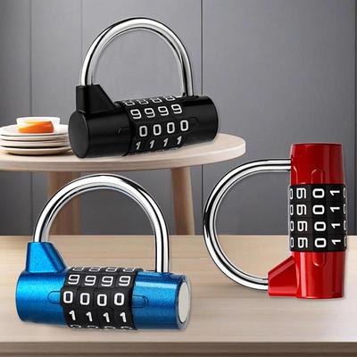 4místný kombinační visací zámek na posilovací skříňku - Rekvizita pro únikovou hru