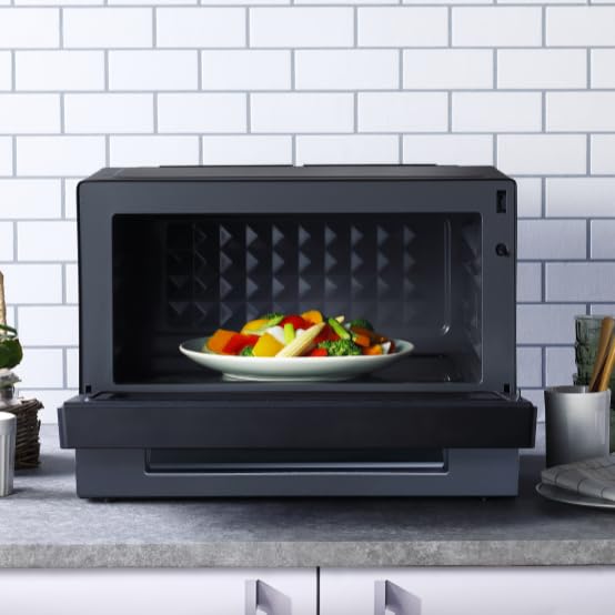 Toshiba 23L plochá vnitřní mikrovlnná trouba jednofunkční Hertz-free ER-S10A (Černá)