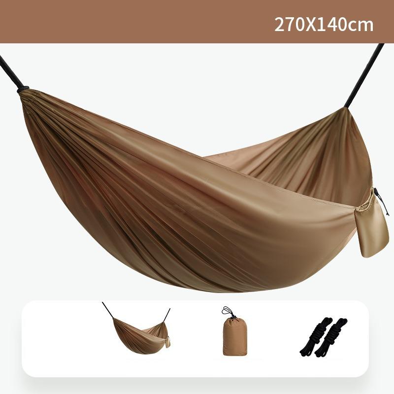 Camping Equipment Hammock Anti Rollover Swing Portable Storage Nylon Parachute Fabric Single and Double Size Outdoor Camping Hiking Garden Hammock