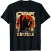 ZAANU Vintage Catzilla Tee - Funny Kitten and Cat T-Shirt(1)