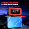 FOXSUR 12V 7A Charger for Lead-Acid & Lithium Iron Phosphate Batteries with Large Color Screen