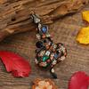 New Creative Classic Vintage Snake Enamel Crystal Badges For Women Men Retro Aniaml Metal Fashion Brooch Pin Unisex Accessories