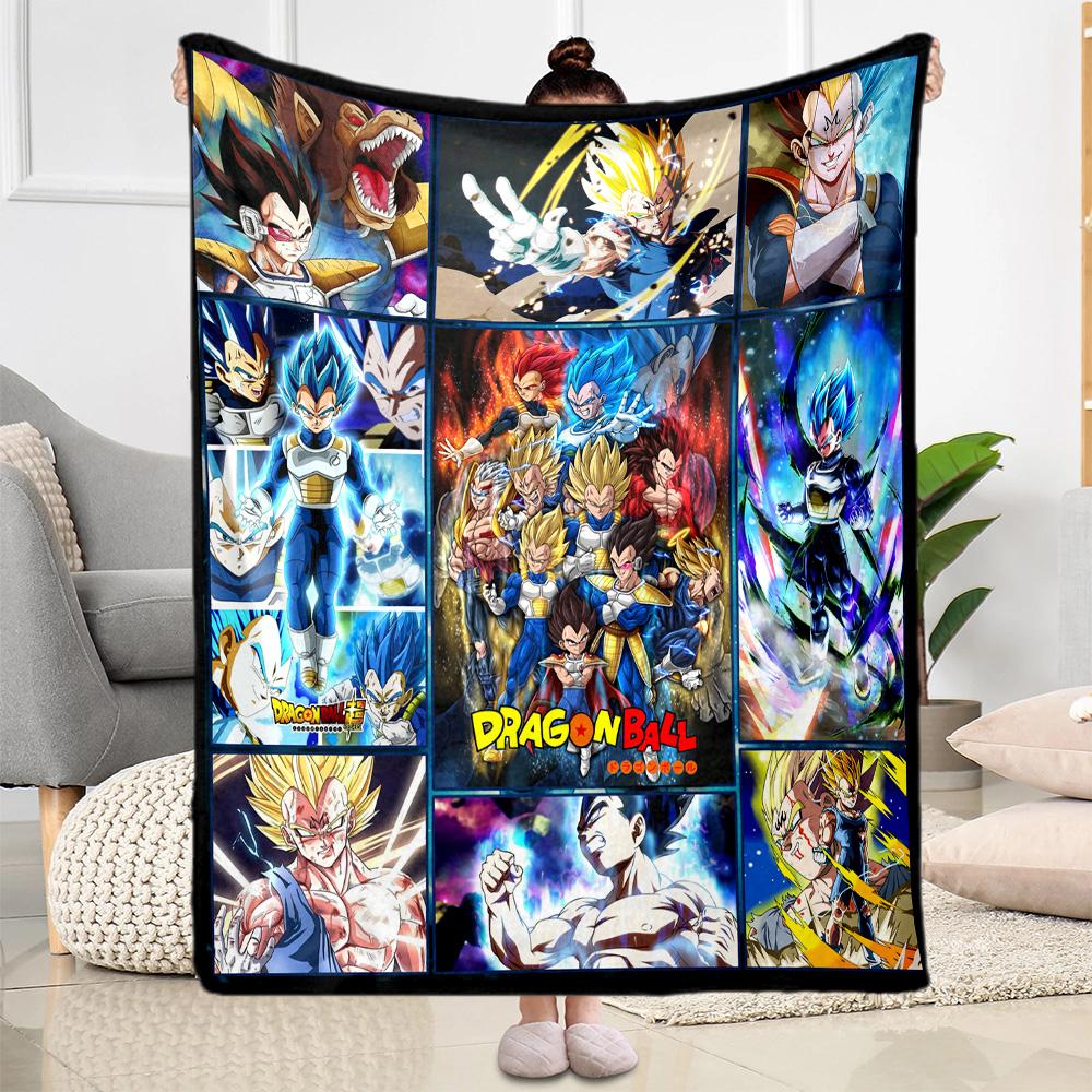 Dragon Ball Characters Blankets Are Suitable for Living Rooms,making Them an Ideal Choice for Outdoor Travel and Gifts.