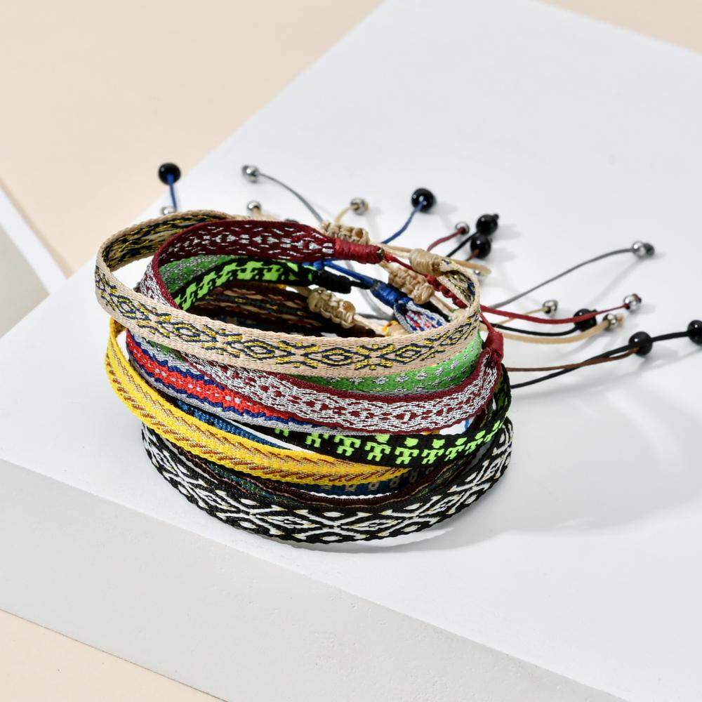 ZMZY Boho Weave Ethnic Girl Bracelets for Bohemia Women Bracelet Fashion Girl Colombian Wayuu Female Summer Beach Jewelry