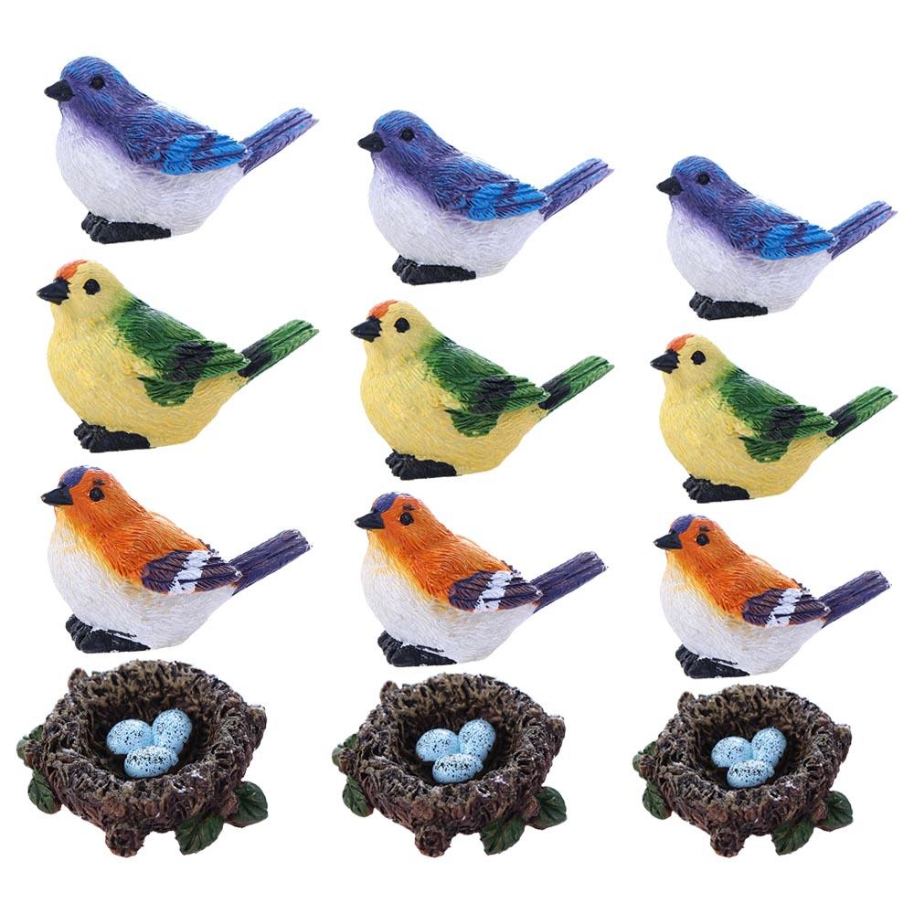 Little Birds Animal Model Fairy Garden Decor Miniature Figurines Micro Landscape Home Decor