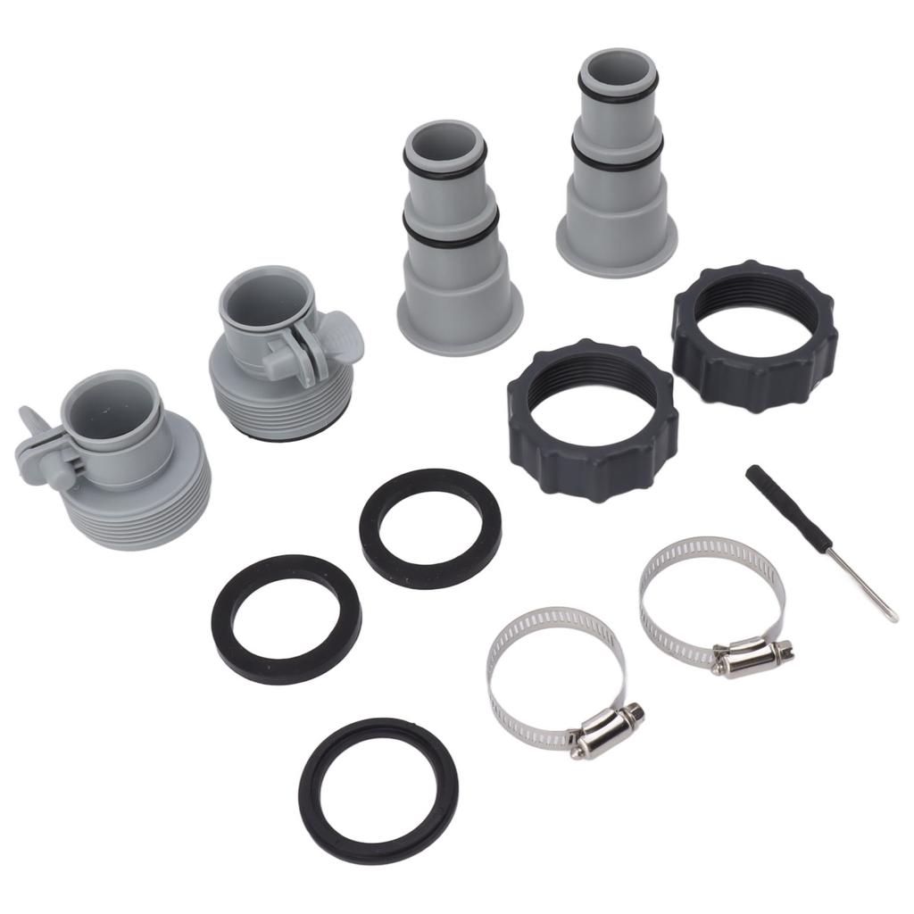 Adaptor Furtun Piscină Adaptor Furtun de Rezervă cu Guler pentru Pompe cu Conexiune Filetată