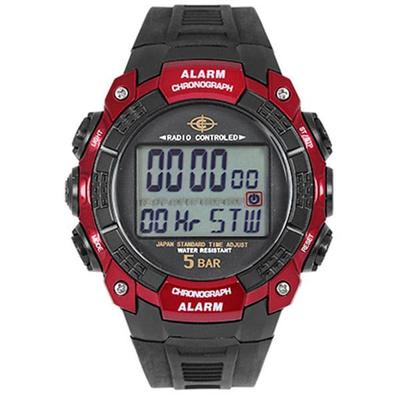 J-AXIS Unisex WRC17-RE (CYBEAT Digital Radio Watch Sun Flame) Round Watch Digital