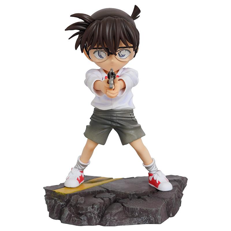 18cm Detective Conan Kuroba Kaito Kudou Shinichi Haibara Ai PVC Action Figure Anime Model Toys Collection Doll Kids Gift