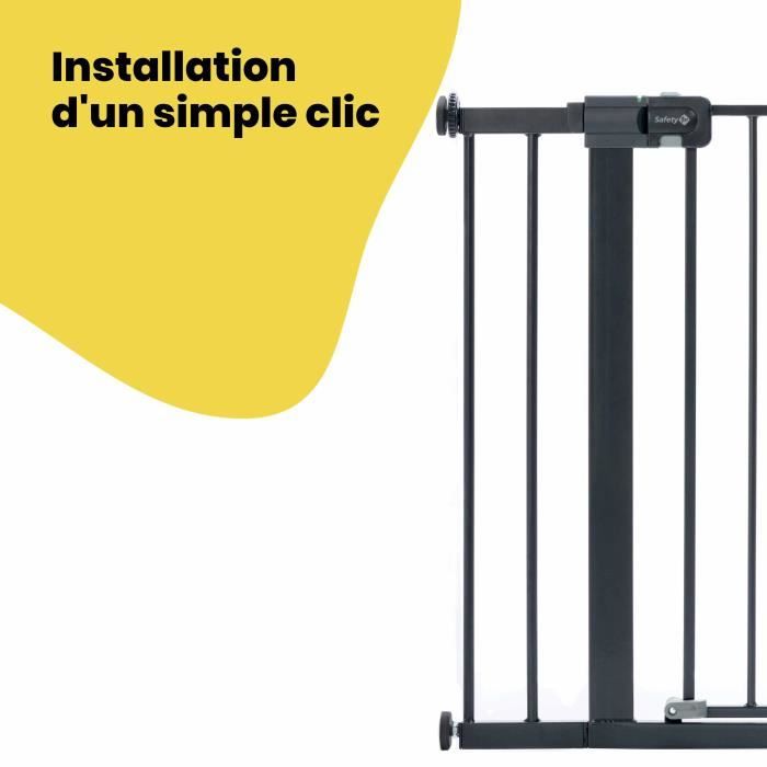 Safety 1st Extension de barrière de sécurité 14 cm Métal Noir