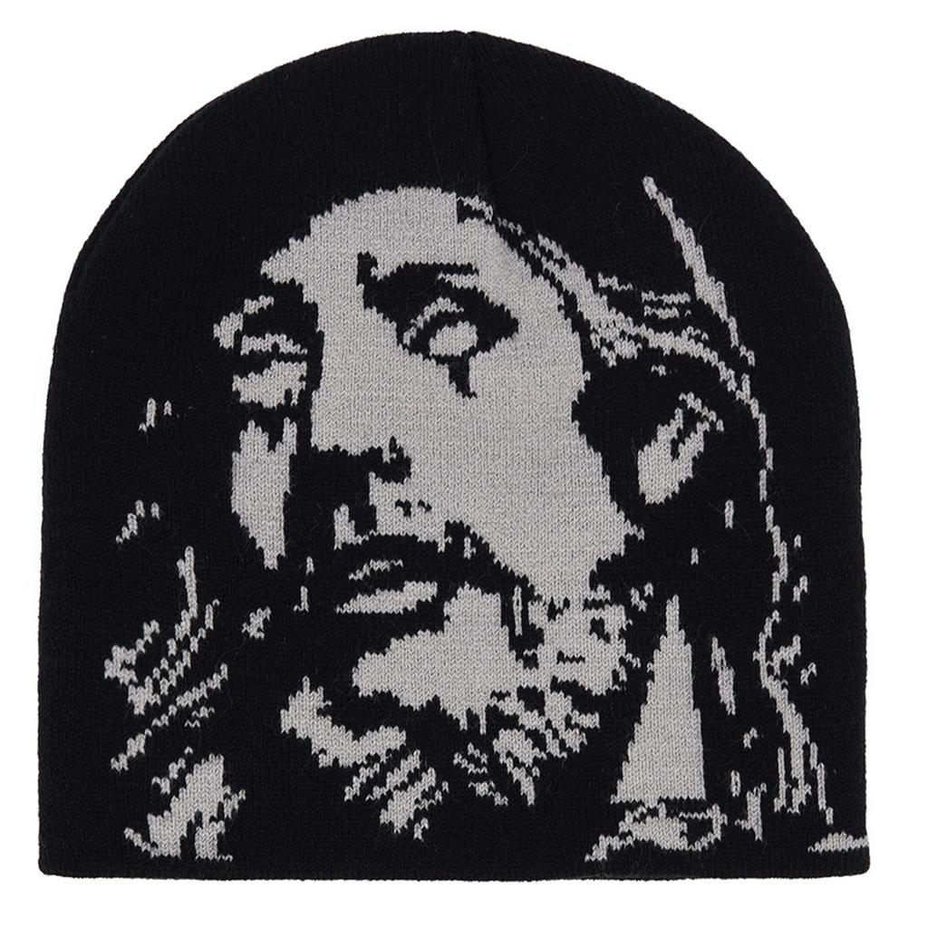 Unique Knit Hat HIPHOP Skull Caps Highlight for Trendsetting Pullover Warm Skull Caps Knitted Hat Party Club