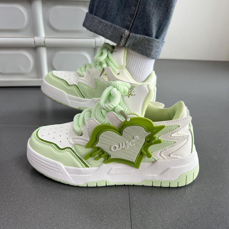 

Increase smog powder board shoes for women s autumn students versatile casual shoes niche increase height women s shoes cream bread shoes for women 40 зелёный