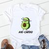 Avocado Funny Women T-Shirts Girl Harajuku Ullzang Graphic Cute Grunge Top Female T Shirt Summer Casual O-Neck Lady Tee Clothing