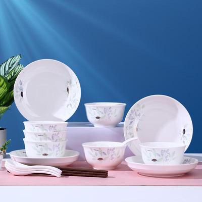 Aiyiruis Fresh 10-Piece Ceramic Dinnerware Set