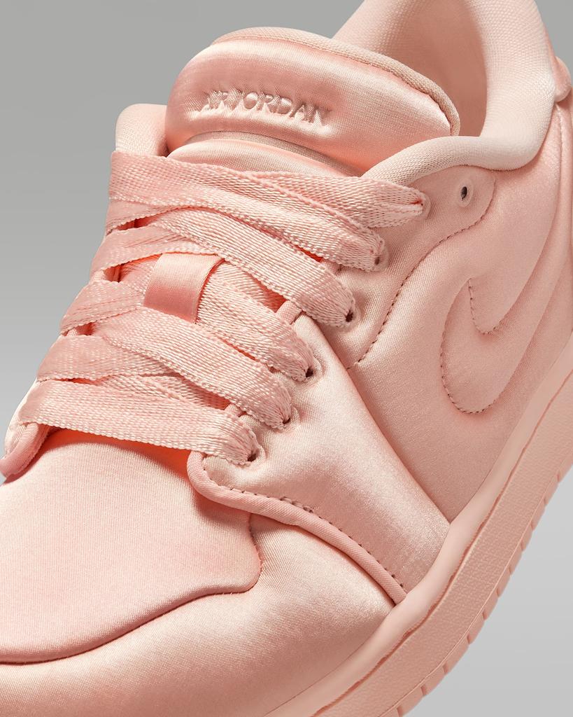 HF3969-600 Nike Damen Air Jordan 1 Low Method of Make Satin Pink (Damen)