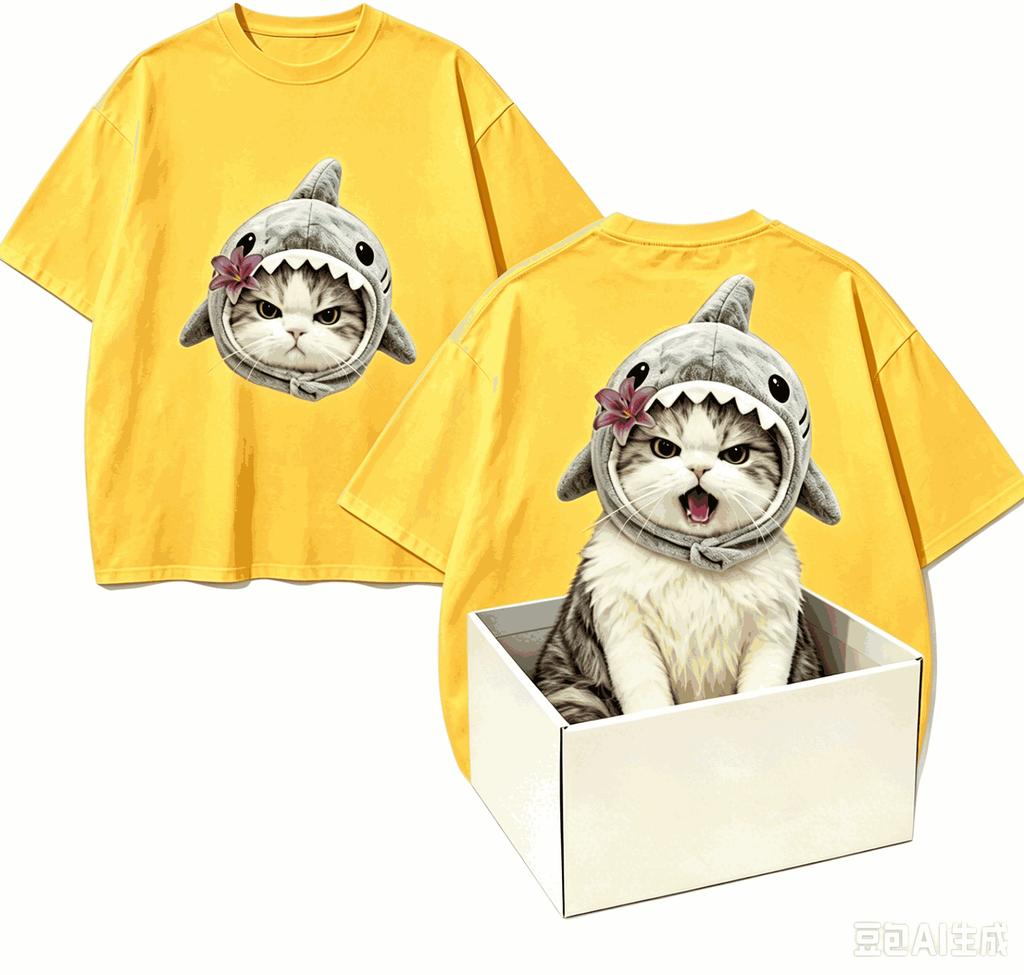 Cute cat Gift T-shirt Men Women Harajuku Oversized Unisex Short Sleeve Streetwear high quality Couples hot product Comfortable