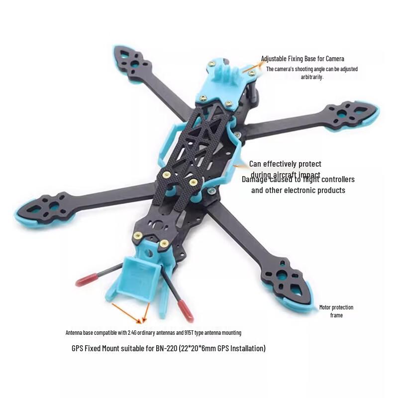 Xinyuantuo MAK4 7-inch Carbon Fiber FPV Drone Frame