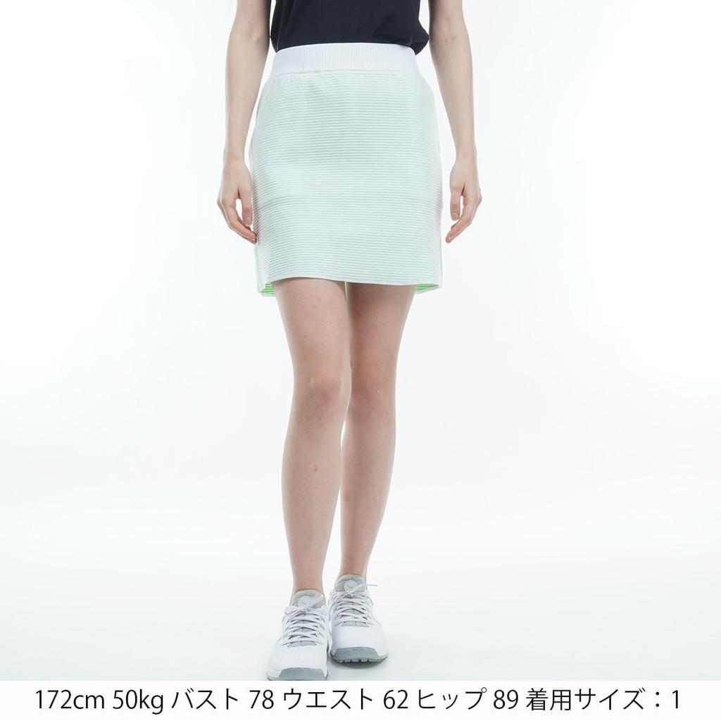 Knit Skirt Easy Total Length Golf 0 [New Balance] Women's Water-repellent (freemove E-tech Care, Stretch, 43.0cm) / / 012-3134513 030_White [S]