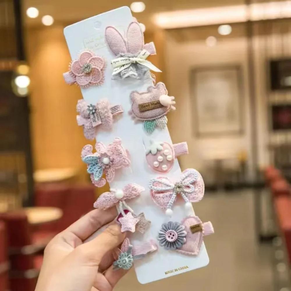 Doll Hair Pins Doll Accessories Big Head Bjd Doll Wig Clips Mini DIY Hair clips for Blythe doll Cotton Plush Doll Hair Pins