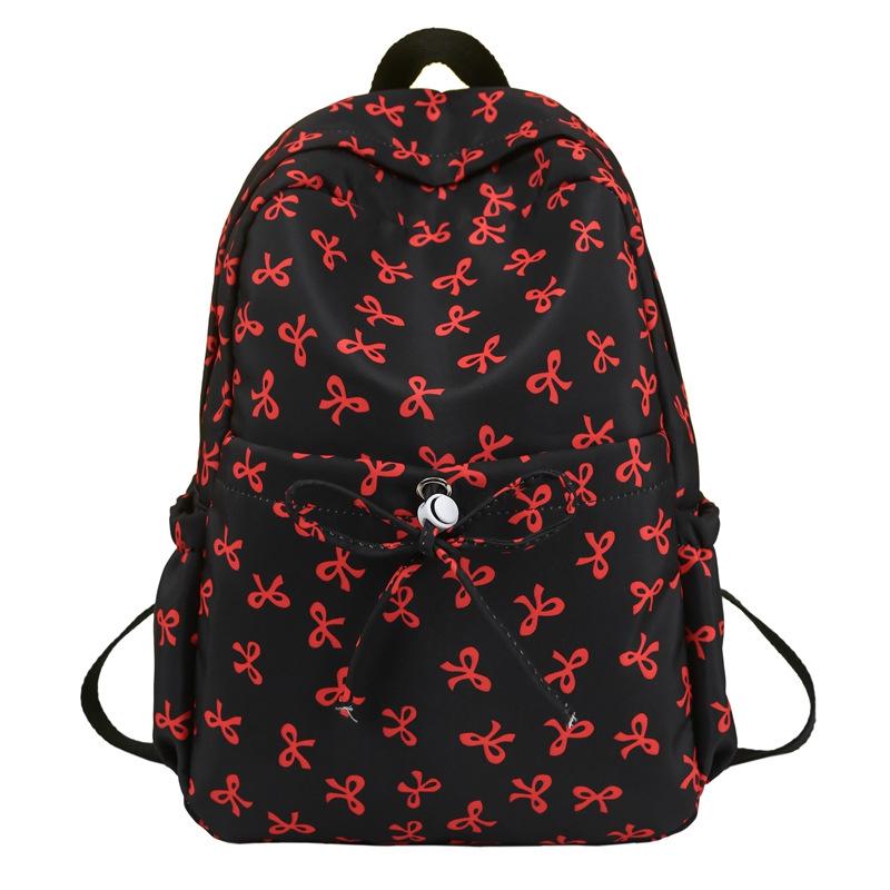 2025 Floral Bowknot Backpack for Students - Versatile & Casual