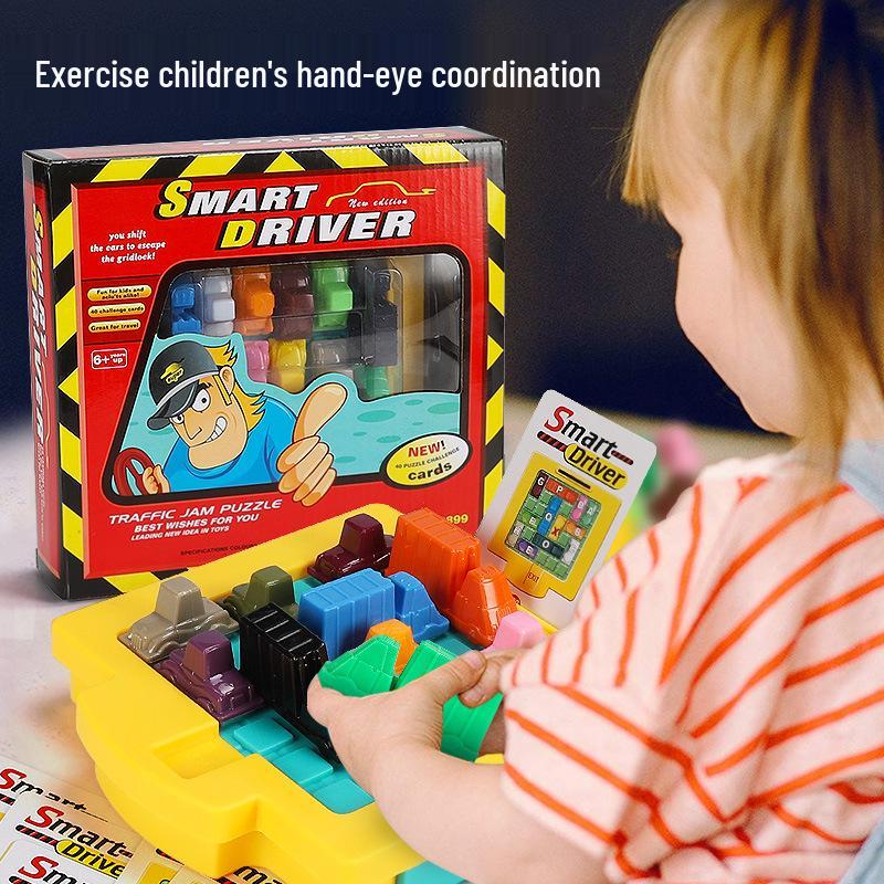 Kids' Clever Driver Chess Game: Huarong Road Car Puzzle for Early Education & Interactive Learning