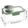 Food Storage Container Fresh-keeping Box Salad Storage Tool Lunch Container with Seasoning Box for Office And Travel Convenient