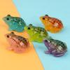 New Arrival Miniature Frog Figurine Micro-Landscape Garden Ornament Illuminated Decorative Piece Home Desktop Trinket Aquarium Decoration 4cm X 3cm