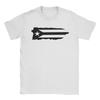 Puerto Rico Flag Black TShirt Summer  Pure Cotton T Shirts For Unisex Trendy Cool Print Tee Shirt ShortSleeved YK Funny Tops
