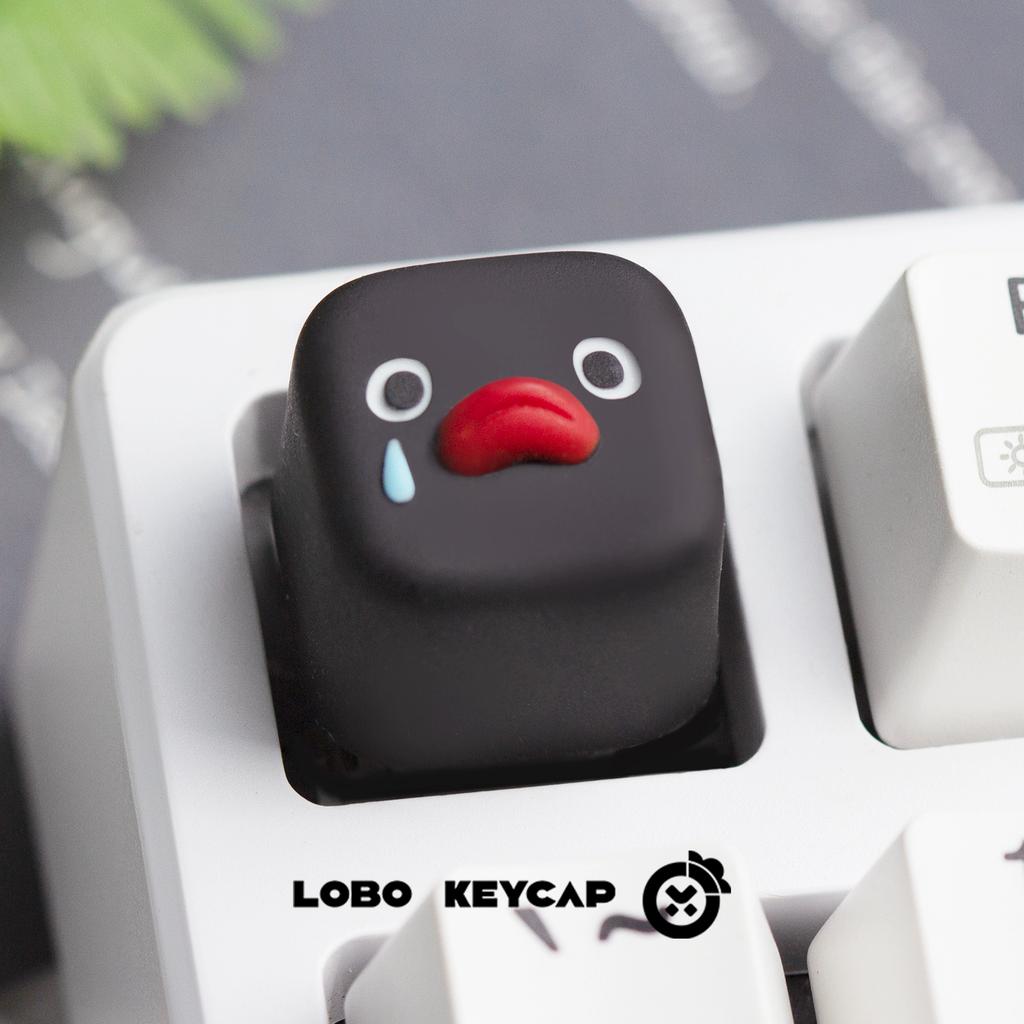 Fun Pingu Series Multiple Expressions Cute Penguin Style Mechanical Keyboard Replace Keycap Resin Material Esc Periphery Gifts