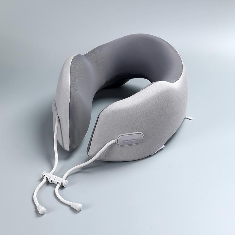 Cooling Memory Cotton U Shaped Pillow Soft Breathable Portable Neck Support for Travel Airplane Office Comfortable Rest Aid