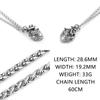 Minimalist Heart Necklace Stainless Steel Jewelry Punk Hip Hop Vintage Charm Pendant for Men Women Fashion