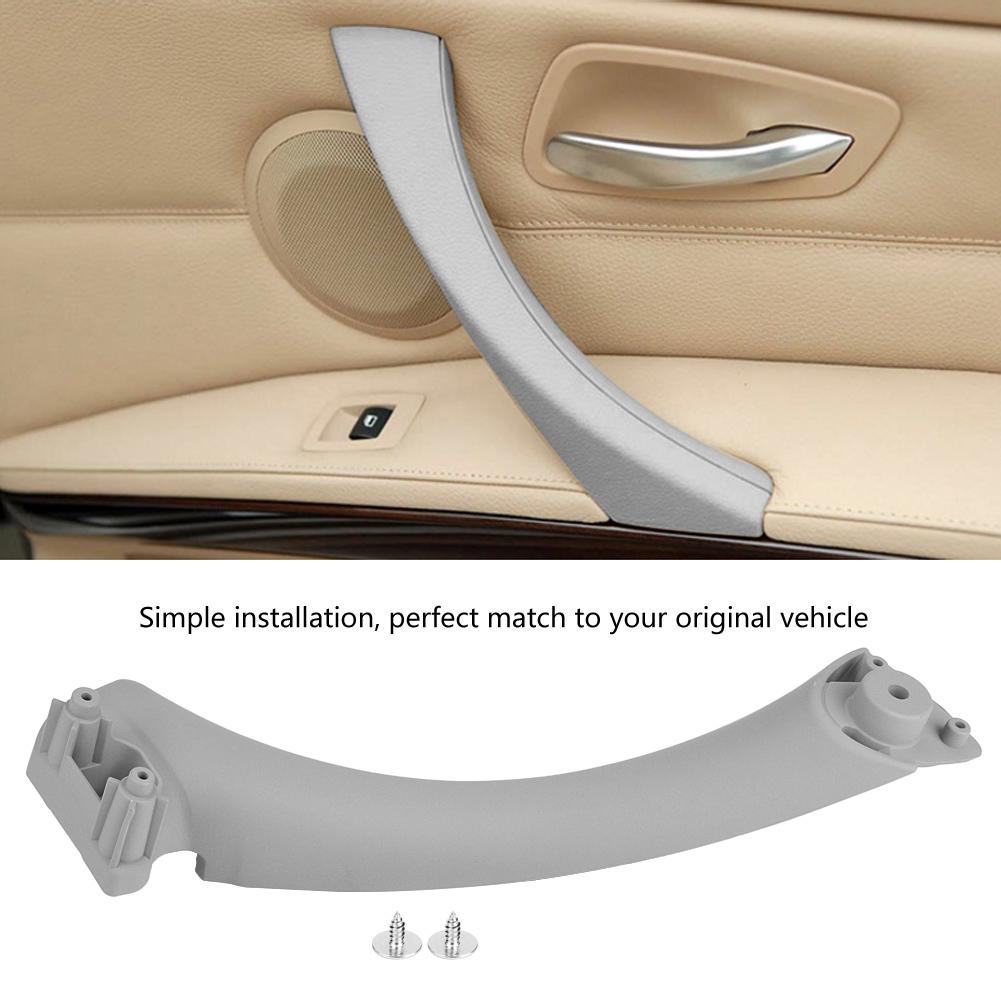 Car Inner Handle Interior Door Panel Pull Trim Right Side for BMW 3 Series 2004 2012 Gray