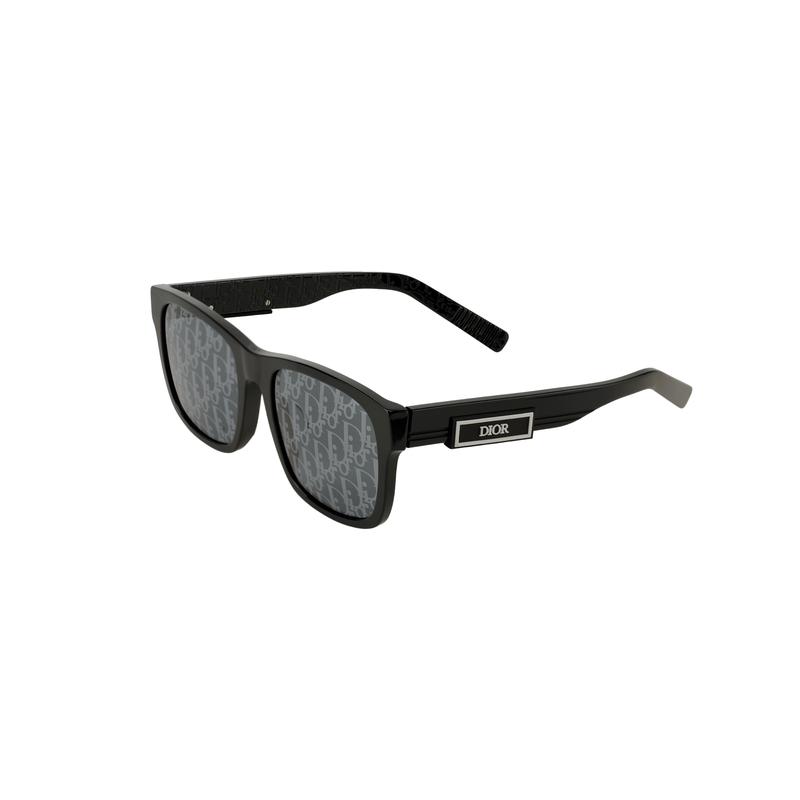 

DIOR plate B23 S2F sunglasses black square sunglasses unisex style 10B8 F glasses case + packaging box + original bag чорний
