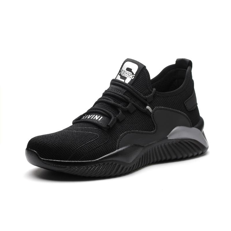 Fashion Work Men Safety Shoes Indestructible Steel Toe Shoes Puncture-Proof Anti-Smash Boots Protective Safety Boots Breathable Sneakers