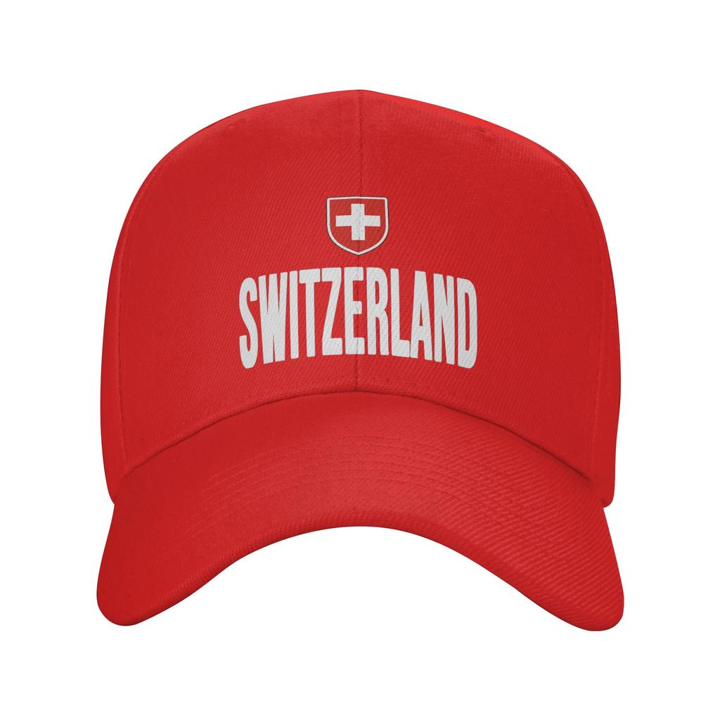 Gorra Unisex para Mujer Bandera de Suiza Retro Gorras de Béisbol Ajustable Ropa Casual