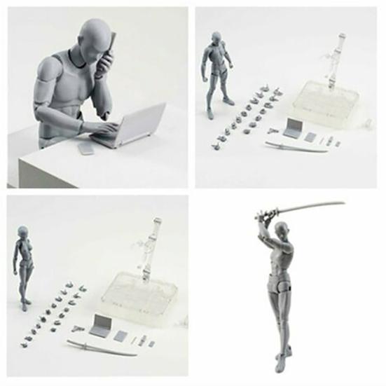 DIY Drawing Sketch Male Female Movable Doll Action Figure Archetype Body Model