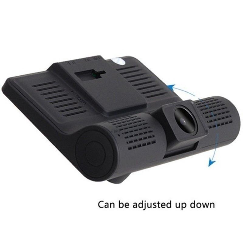 HD Car DVR 2/3 Camera Lens 4.0 Inch Rearview Mirror Dash Cam Camera Video Recorder Stream Media Player