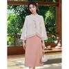 Sishui Nianhua Women's Elegant Long-Sleeve Skirt Set