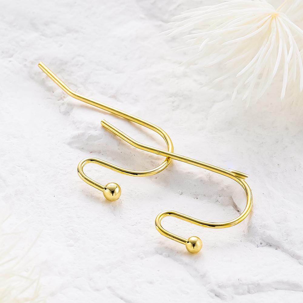 20 Stück/Los 6 Stile 14K 18K Vergoldete Ohrhaken mit Ohrbügel Ohrhaken Ohrringverschlüsse Zubehör für DIY Schmuckherstellung