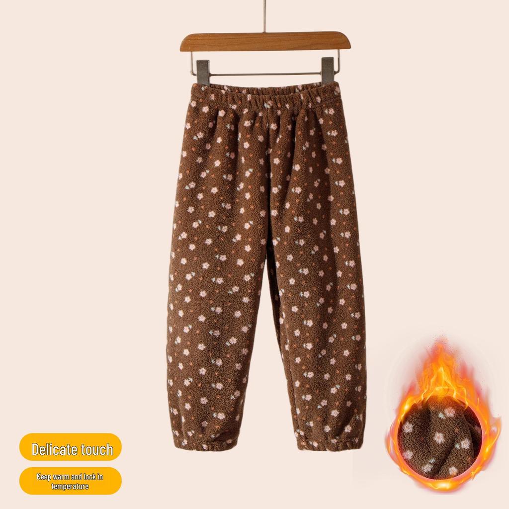 Kids' Snowball Fleece Pajamas: Warm Autumn/Winter Pants for Boys & Girls