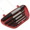 Remover Screw Extractor Silver +Black With Storage Box Drill Bits Set 4mm To 18mm 5 Sizes 5pcs Broken Chrome Vanadium Steel