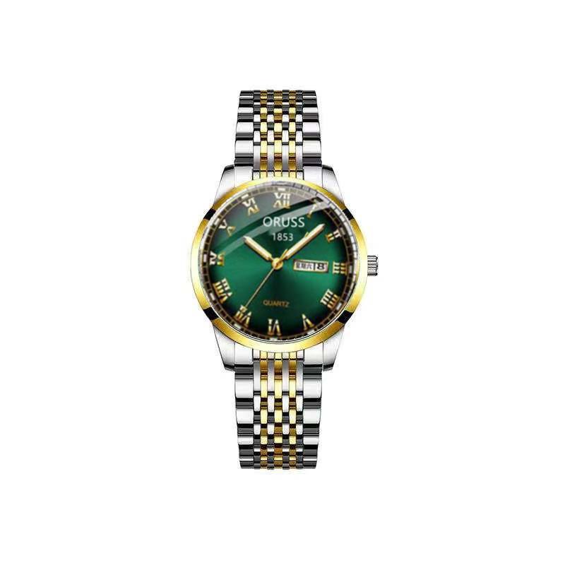 Movement Watch, Tungsten Steel Color Versatile Watch, Female Student Simple Waterproof Women'S Watch