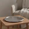 Stainless Steel Serving Tray Shallow Round Metal Platter Modern for Tabletop