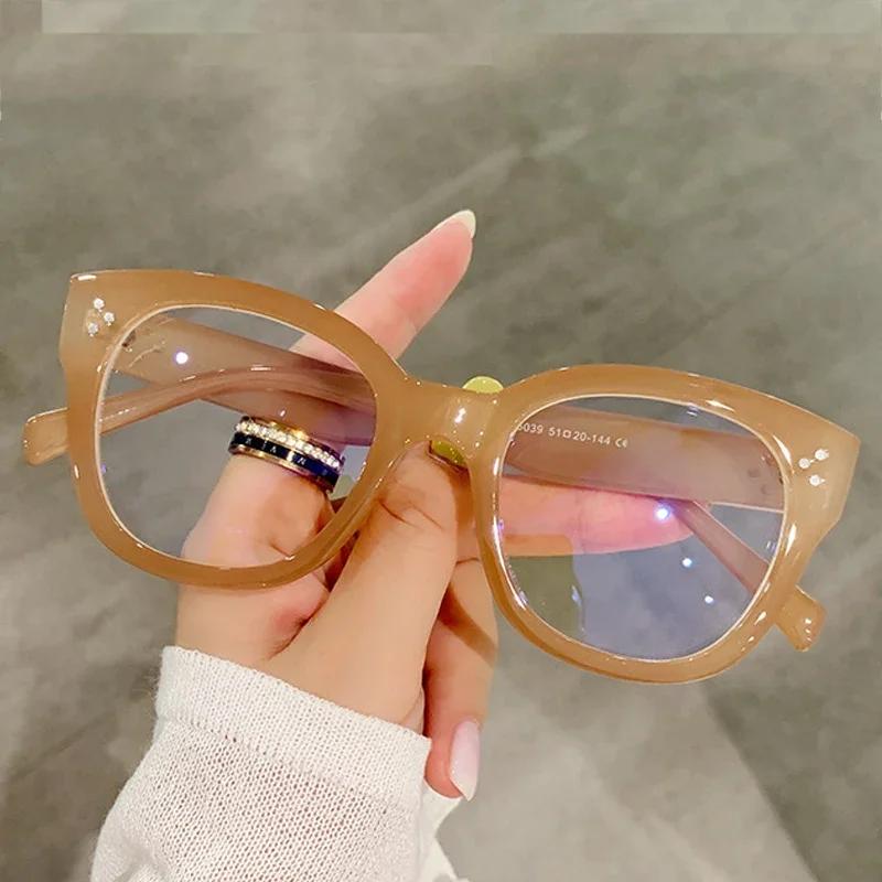 Fashion Square Glasses Frames Women Men Retro Prescription Eyewear Clear Lens Unisex Optical Frames for Ladies and Gentlemen