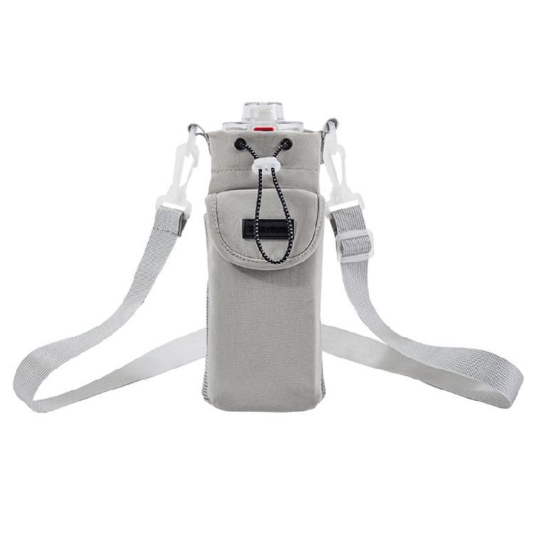 Water Bottle Transport Bag with Comfortable Crossbody Strap Protective Beverage Kettle Sleeve Outdoor Drinkware Holder