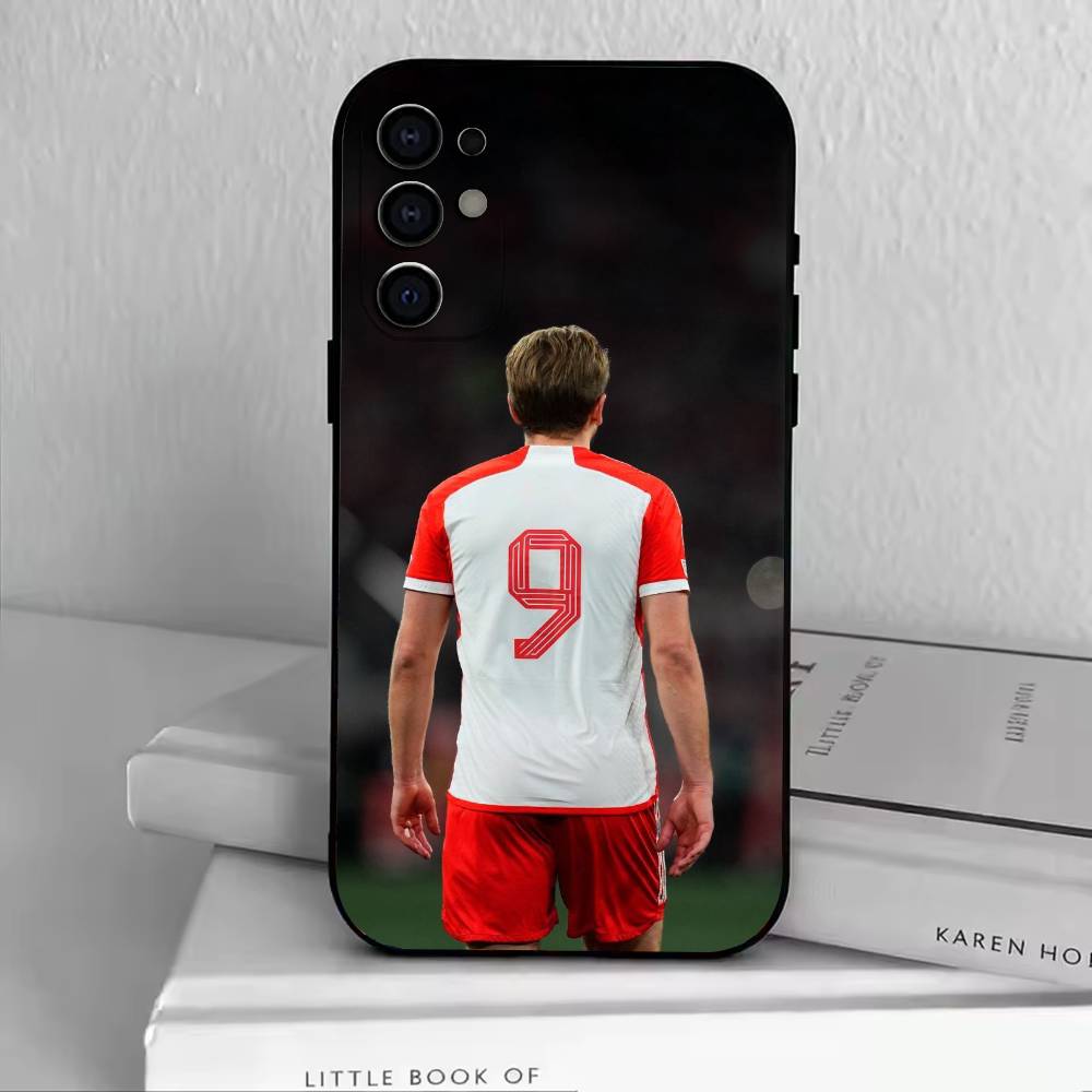 H-Harry K-Kane Phone Case Black Silicone Soft For Samsung S25,S24,S21,S22,S23,S30,Ultra,S20,Plus,Fe,Lite