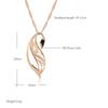 New Trend Glossy Pendant Necklace Fashion  Rose Gold Color Creative Metal Ethnic Jewelry Unique Romantic Daily Necklace