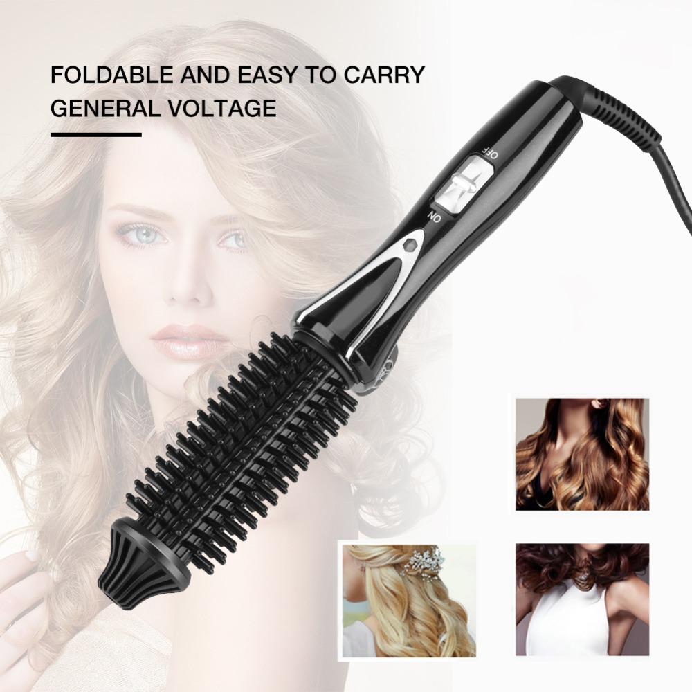 Anti Scald Handle Hair Styling Tools Foldable Design Hot Air Brush Hair Curling Iron For Women